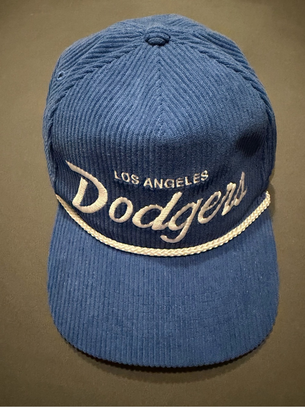 LOS ANGELES DODGERS 'MLB OPENING DAY' CORDUROY CROSSROPE HITCH SNAPBACK